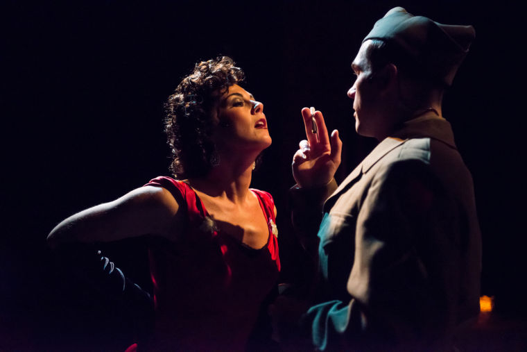 Cafe Chanson presented by Upstream Theater at Kranzberg Arts Center in St. Louis, MO on Jan 9, 2013.